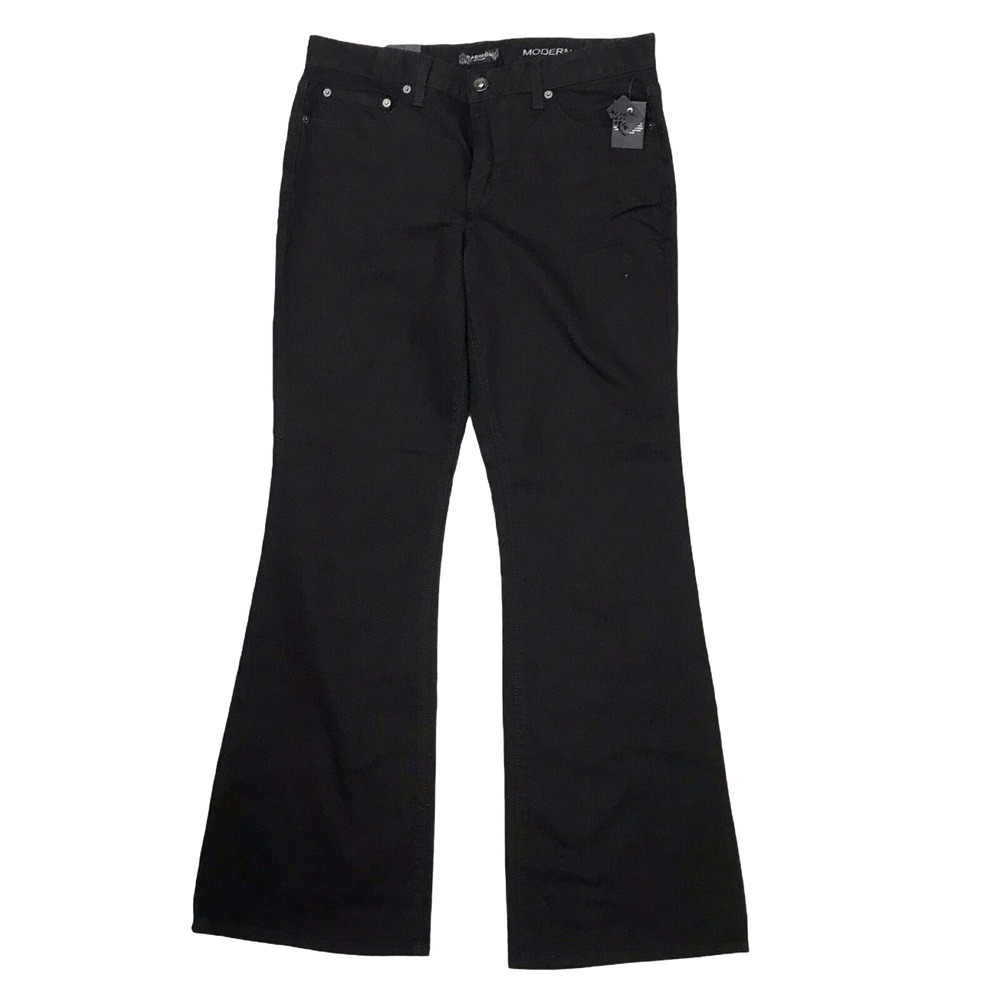 NWT MADISON JEANS WEAR Modern Bootcut‎ Women's Jeans Sz 12  Indigo Black 34x32